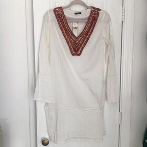 Zingara Embroidered Beach Cover Up Dress